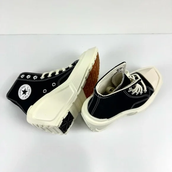 Converse All Star Chuck Taylor Black 70 De Luxe Wedge Hi Platform Sneakers 5.5 - Picture 8 of 12